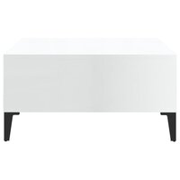 Salontafel 60x60x30 cm bewerkt hout hoogglans wit 4