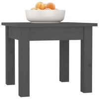 Salontafel 35x35x30 cm massief grenenhout grijs 4