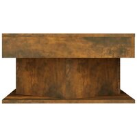Salontafel 57x57x30 cm bewerkt hout gerookt eikenkleurig 4