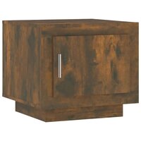 Salontafel 51x50x45 cm bewerkt hout gerookt eikenkleurig 2