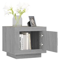 Salontafel 51x50x45 cm bewerkt hout grijs sonoma eikenkleurig 8