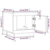 Salontafel 51x50x45 cm bewerkt hout grijs sonoma eikenkleurig 9