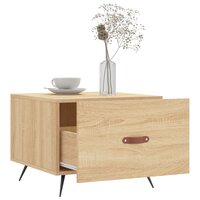 Salontafel 50x50x35 cm bewerkt hout sonoma eikenkleurig 4