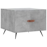 Salontafel 50x50x40 cm bewerkt hout betongrijs 2