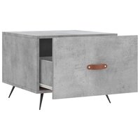 Salontafel 50x50x40 cm bewerkt hout betongrijs 6
