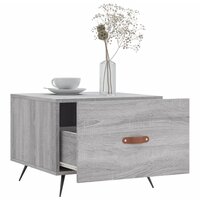 Salontafel 50x50x40 cm bewerkt hout grijs sonoma eiken 4
