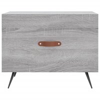 Salontafel 50x50x40 cm bewerkt hout grijs sonoma eiken 5