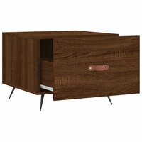 Salontafel 50x50x40 cm bewerkt hout bruin eikenkleur 6