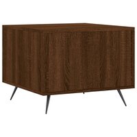 Salontafel 50x50x40 cm bewerkt hout bruin eikenkleur 8