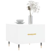 Salontafel 50x50x40 cm bewerkt hout wit 3