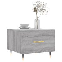 Salontafel 50x50x40 cm bewerkt hout grijs sonoma eiken 3