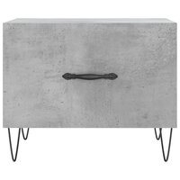 Salontafel 50x50x40 cm bewerkt hout betongrijs 5