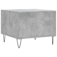 Salontafel 50x50x40 cm bewerkt hout betongrijs 8