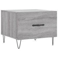 Salontafel 50x50x40 cm bewerkt hout grijs sonoma eiken 2