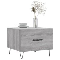 Salontafel 50x50x40 cm bewerkt hout grijs sonoma eiken 3