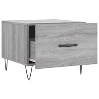 Salontafel 50x50x40 cm bewerkt hout grijs sonoma eiken 6
