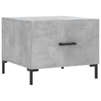 Salontafel 50x50x40 cm bewerkt hout betongrijs 2