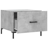 Salontafel 50x50x40 cm bewerkt hout betongrijs 6