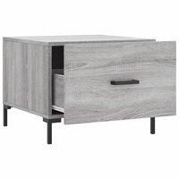 Salontafel 50x50x40 cm bewerkt hout grijs sonoma eiken 6