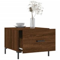 Salontafel 50x50x40 cm bewerkt hout bruin eikenkleur 4