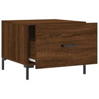 Salontafel 50x50x40 cm bewerkt hout bruin eikenkleur 6