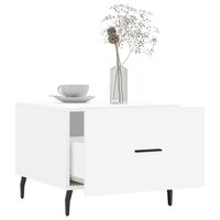 Salontafel 50x50x40 cm bewerkt hout wit 4