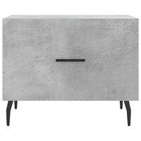 Salontafel 50x50x40 cm bewerkt hout betongrijs 5
