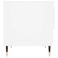 Salontafel 50x46x50 cm bewerkt hout wit 7