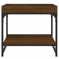 Salontafel 49,5x49,5x45 cm bewerkt hout bruin eikenkleur 4