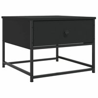Salontafel 51x51x40 cm bewerkt hout zwart 2