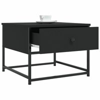 Salontafel 51x51x40 cm bewerkt hout zwart 4