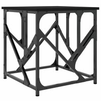 Salontafel 45x45x47,5 cm bewerkt hout zwart 6