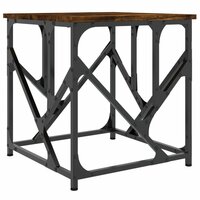 Salontafel 45x45x47,5 cm bewerkt hout gerookt eikenkleurig 2
