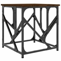 Salontafel 45x45x47,5 cm bewerkt hout bruin eikenkleur 2