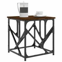 Salontafel 45x45x47,5 cm bewerkt hout bruin eikenkleur 3