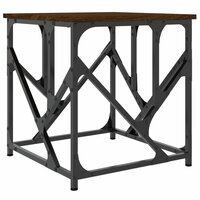 Salontafel 45x45x47,5 cm bewerkt hout bruin eikenkleur 6