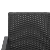 3-delige Tuinset met kussens polypropeen rattan zwart 6