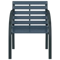 Tuinstoelen 2 st hout grijs 4