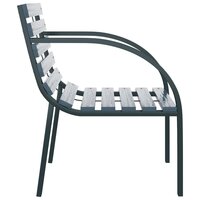 Tuinstoelen 2 st hout grijs 5
