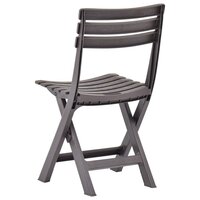 Tuinstoelen inklapbaar 2 st kunststof mokka 5