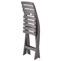 Tuinstoelen inklapbaar 2 st kunststof mokka 6