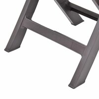Tuinstoelen inklapbaar 2 st kunststof mokka 8