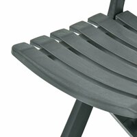 Tuinstoelen inklapbaar 2 st kunststof groen 7