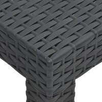 Tuintafel 58x58x41 cm PP rattan antracietkleurig 5