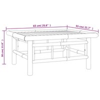 Tuintafel 65x55x30 cm bamboe 7