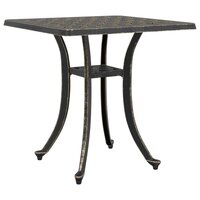 Tuintafel 53x53x53 cm gietaluminium bronskleurig 7