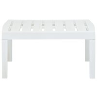 Tuintafel 78x55x38 cm kunststof wit 2