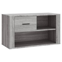Schoenenkast 80x35x45 cm bewerkt hout grijs sonoma 2