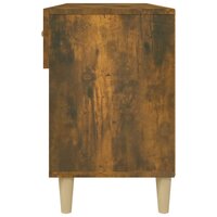 Schoenenkast 102x35x55 cm bewerkt hout gerookt eikenkleurig 8