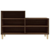 Schoenenkast 102x36x60 cm bewerkt hout bruin eikenkleur 5